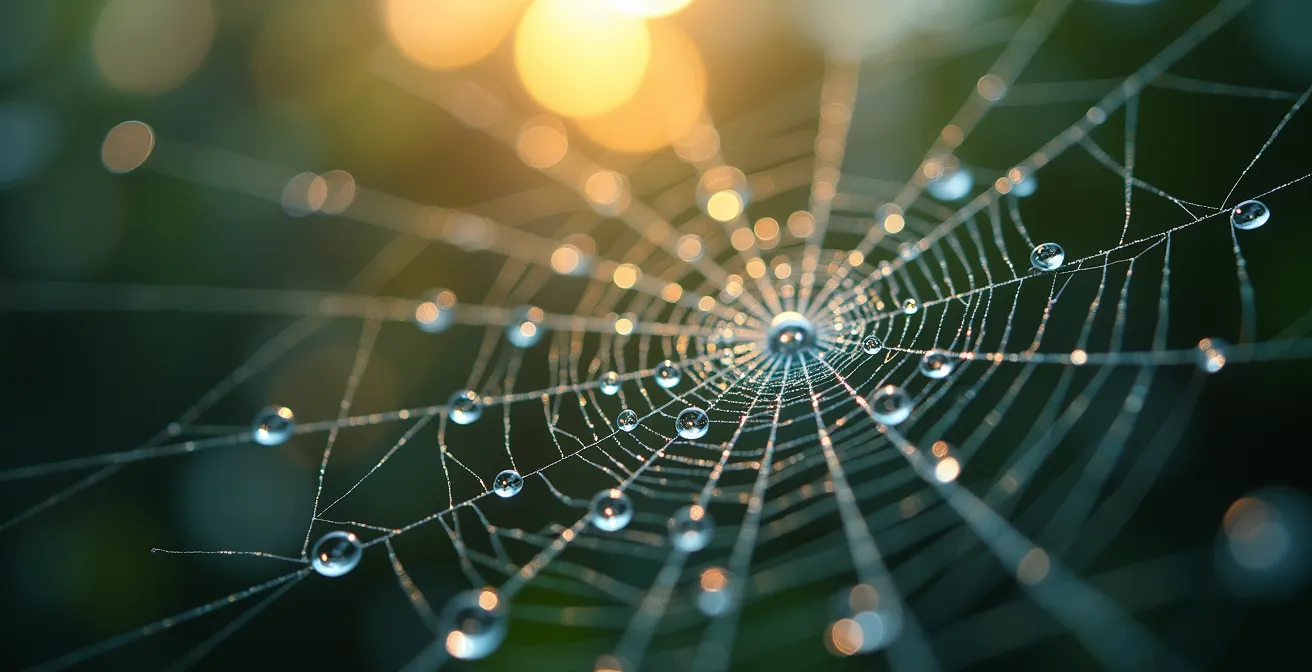 Makroaufnahme eines neuronalen Netzwerks mit leuchtenden Synapsen zur Visualisierung der neurologischen Motivationsfalle