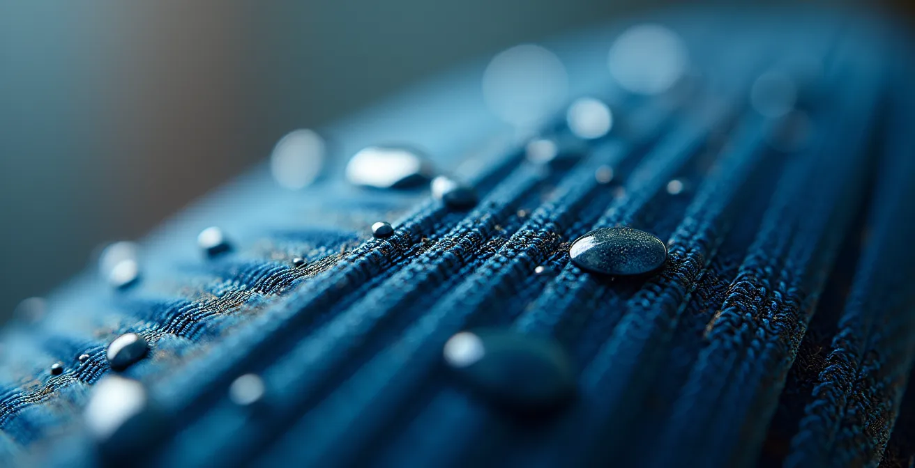 Makroaufnahme von Sportausrüstung mit Fokus auf Texturen und Details